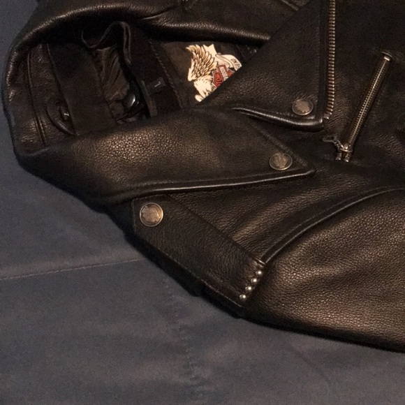 Harley-Davidson Belted Leather Jacket - Picture 9 of 13